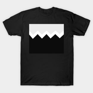 Abstract zigzag - gray, black and white. T-Shirt